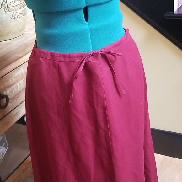 New York & Company Linen Blend Skirt - SZ 6 - Picture 3 of 5